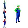Super Mario Bros Luigi Kostüm für Kinder und Erwachsene Atmungsaktives Ganzkörper-Cosplay-Kleid mit exquisiter Verarbeitung