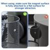 1 Pack Heavy-Duty Magnetic Car Cup Holder with N38 Super Magnet, Anti-Slip for Vehicles, 8.38cm Inner Diameter