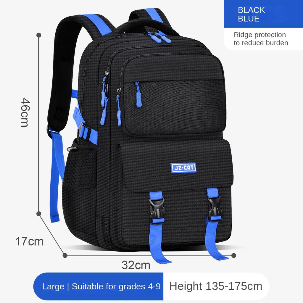 Ny Pojkars Ryggsäck Stor Kapacitet Kylskåpsdörr Vattentät Ryggsäck Skolväska för Grundskole- och Gymnasieelever