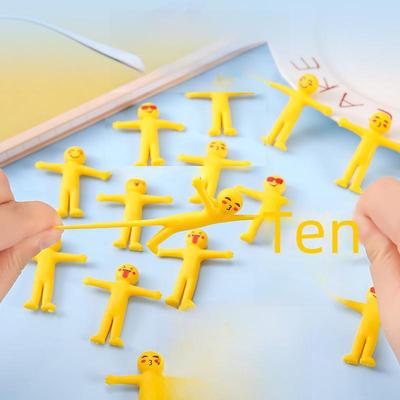 Yellow Villain Decompression Toy – Stretchable Mini Pinch Fun for Kids