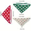 1PC Christmas Decorations, Vintage French Headscarves for Christmas, Triangular Headbands,handmade Crochet Art Style Headbands