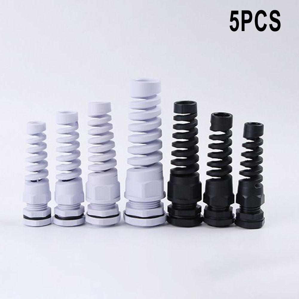 Innovative Spiral Strain Relief Protector for Cable Gland Set of 5