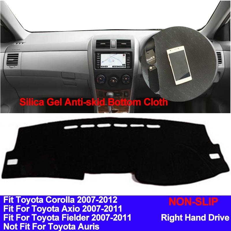 

Для Toyota Corolla Axio Fielder 2007 2008 2009 2010 2011 чехол на приборную панель автомобиля силиконовый нескользящий коврик для приборной панели с защитой от ультрафиолета