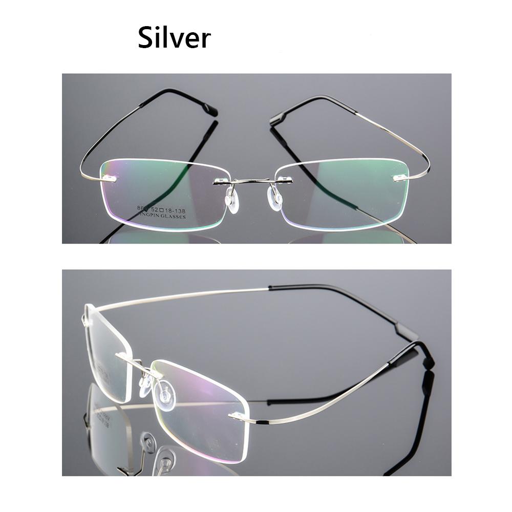 

1 шт., унисекс, гибкие очки для дальнозоркости, сверхлегкие, без оправы, с памятью, титановые магнитные очки для чтения, уход за зрением + 1,0 ~ + 3,5 3.5