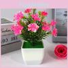 Plastic Camellia Sasanqua Botanical Potted Plant For Gift And Decor Interior