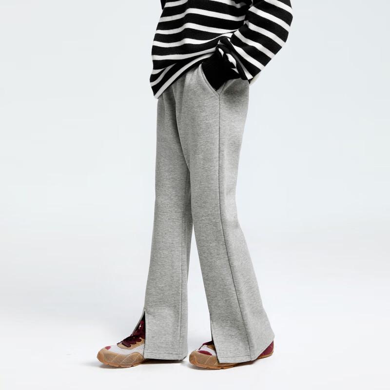Annil Girls' Autumn Lined Knit Trousers