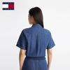 TOMMY JEANS Women's Embroidered Denim Romper Shorts