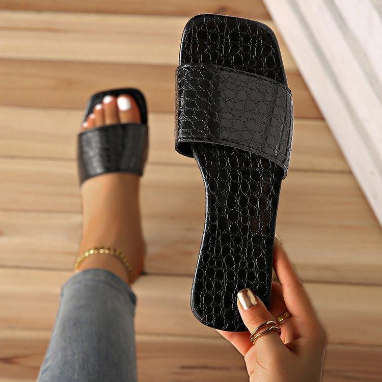 

Fashion Women Home Slippers Hotel Travel Non-Slip Bathing House Slippers Unisex Flat Shoes Fashion Outdoor Luxury Slippers Slides Women 35 чёрный