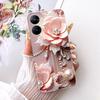 For Realme V30 Case RMX3619 Fashion Flower Bowknot Soft Silicone Back Cover For Realme V30T RMX3618 Fundas RealmeV30 Phone Shell