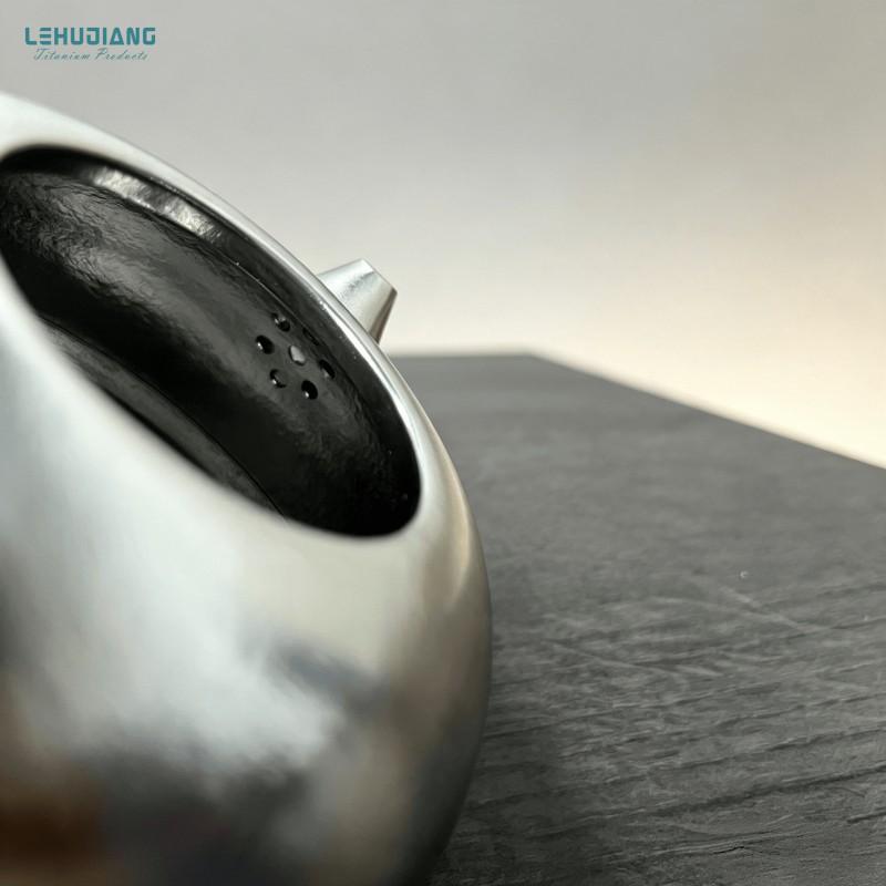 Handcrafted Pure Titanium Teapot 300ml Portable Gongfu Tea Kettle Home Office Outdoor Use