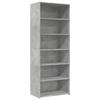 VidaXL Highboard Concrete Grey 70x41x185 Cm Engineered Wood, Sideboard, Cupboard, Side Cabinet, Cabinet, 3281690
