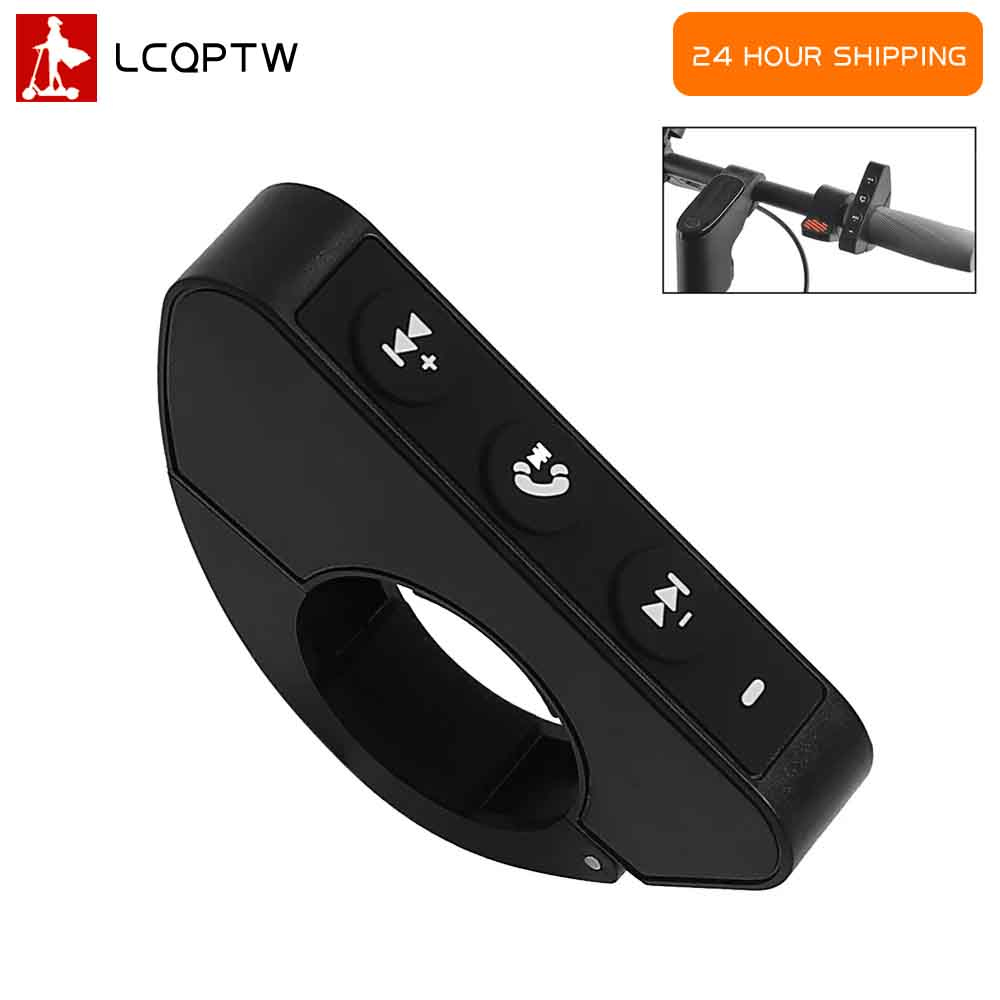Handlebar Media Control Wireless Bluetooth Remote Button Helmet Earphone for Xiaomi For Ninebot Electric Scooter Parts