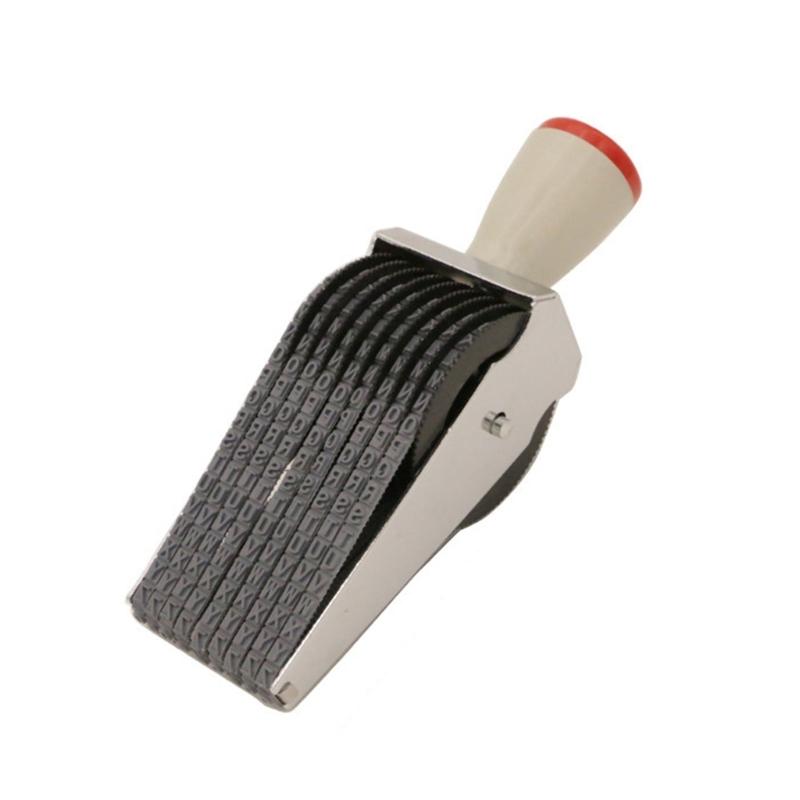 Rubber Roller Stamp Rubber Number Stamp Letter Stamp Scrapbooking Stamp Rotating Stamp Business Stamp for Office School