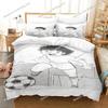 3D Printed Anime Captain Tsubasa Bedding Set Boys Girls Twin Queen Size Duvet Cover Pillowcase Bed Kids Adult Home Textileextile