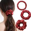 IRIYULI Silk Hair Scrunchies and 3 20 Natural Silk Hair Reduced Gentle On High Stylish Hair Accessories for Adults and Gift Ties, (1cm, 2cm, 3.5cm),