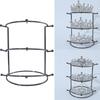 Elegant Detachable Crown Display Stand Sturdy Stainless Steel Frame Suitable for Secure Jewelry Exhibition Presentations
