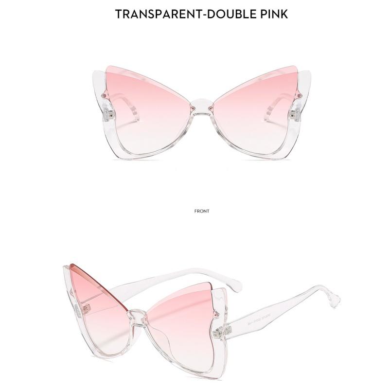 Ladies sunglasses, fashionable butterfly half-frame sunglasses