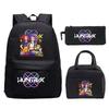 Demon Hunters Printed Children's Backpack Three-piece Campus Fashion Primary and Secondary School Students Large Capacity School Bag