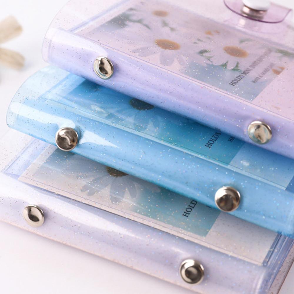 Transparent Glitter Jelly Color LOMO Cards Card Holder Mini Photo Album Photo Album Instax Album