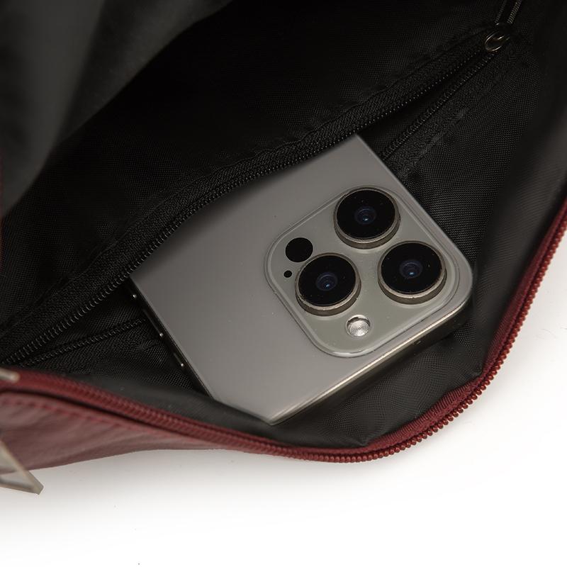 Women's Multi-layer Soft Leather Crossbody Bag Commuter Shoulder Bag Mother Bag