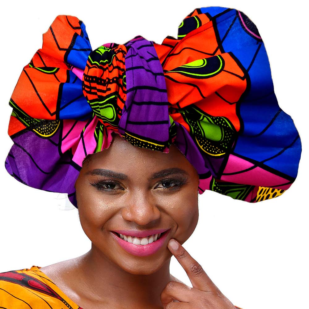 Wax Headband Cotton African Women Head Scarf Floral Printed Women Headwrap Accessories Fashion