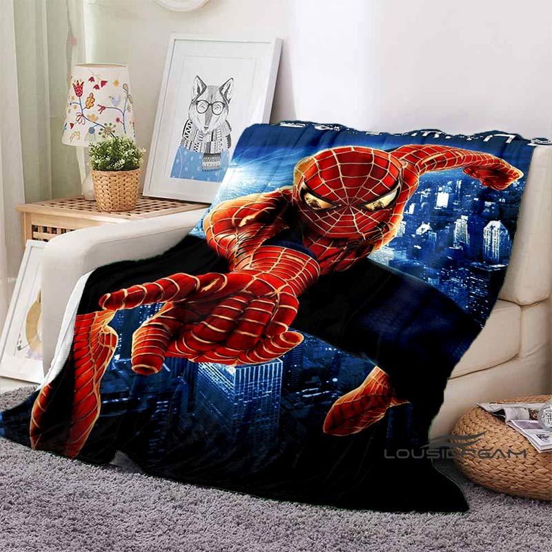 2026 New Cartoon Spider-Man Blanket - Soft, warm, perfect for naps, sofas, offices, beds, and camping - A gift choice for all se