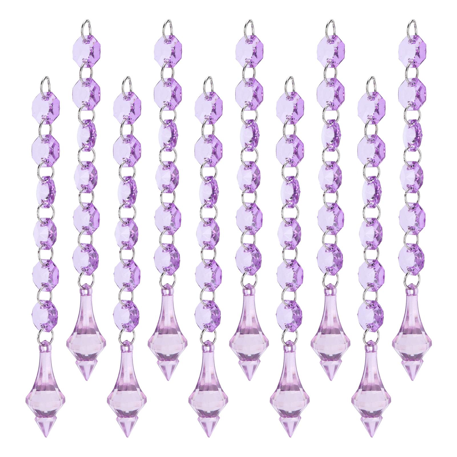 

10 шт. Акриловая подвеска 15 см Световое украшение для люстр Шотсы Окно Рождественская елкаФиолетовый фиолетовый