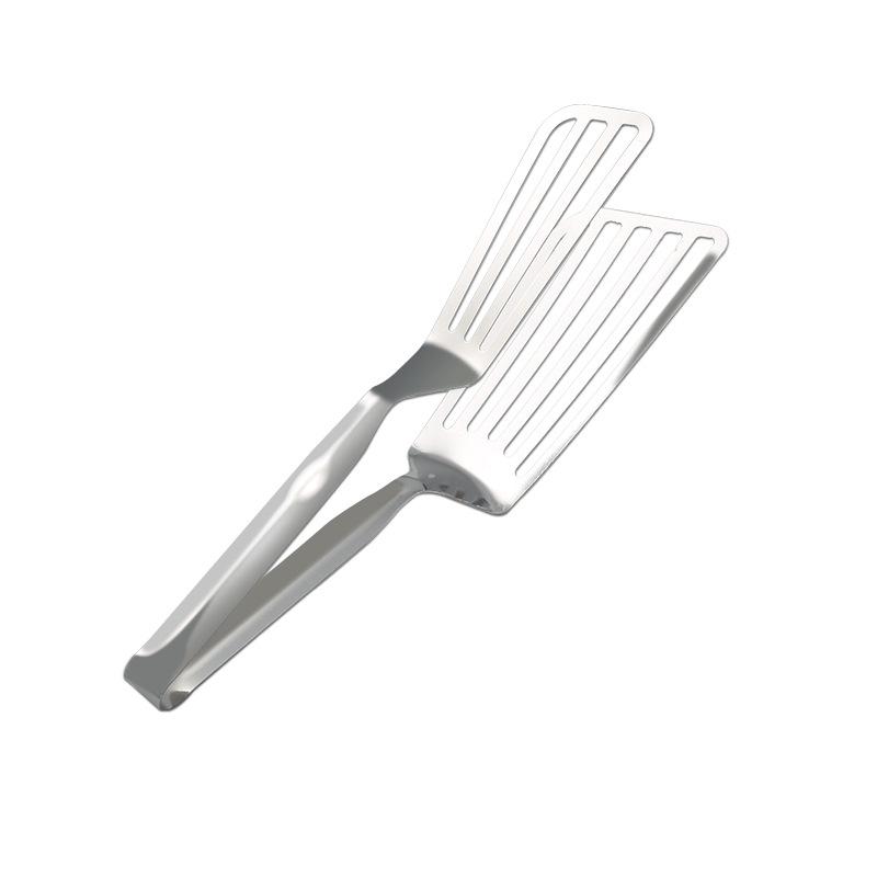 Stainless Steel Multifunctional Spatula and Food Clip for Frying and Barbecue