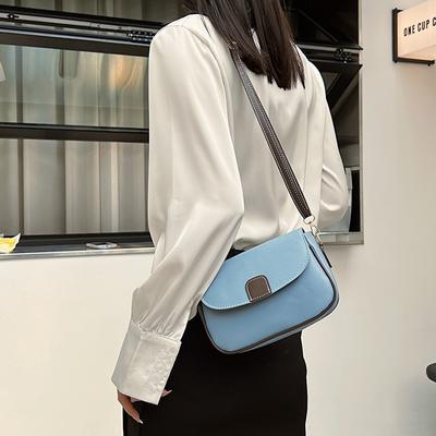 Modische PU-Leder-Umhängetasche für Damen Klapp-Umhängetasche Crossbody-Tasche Einkaufstasche Lässige Umhängetasche Handtasche