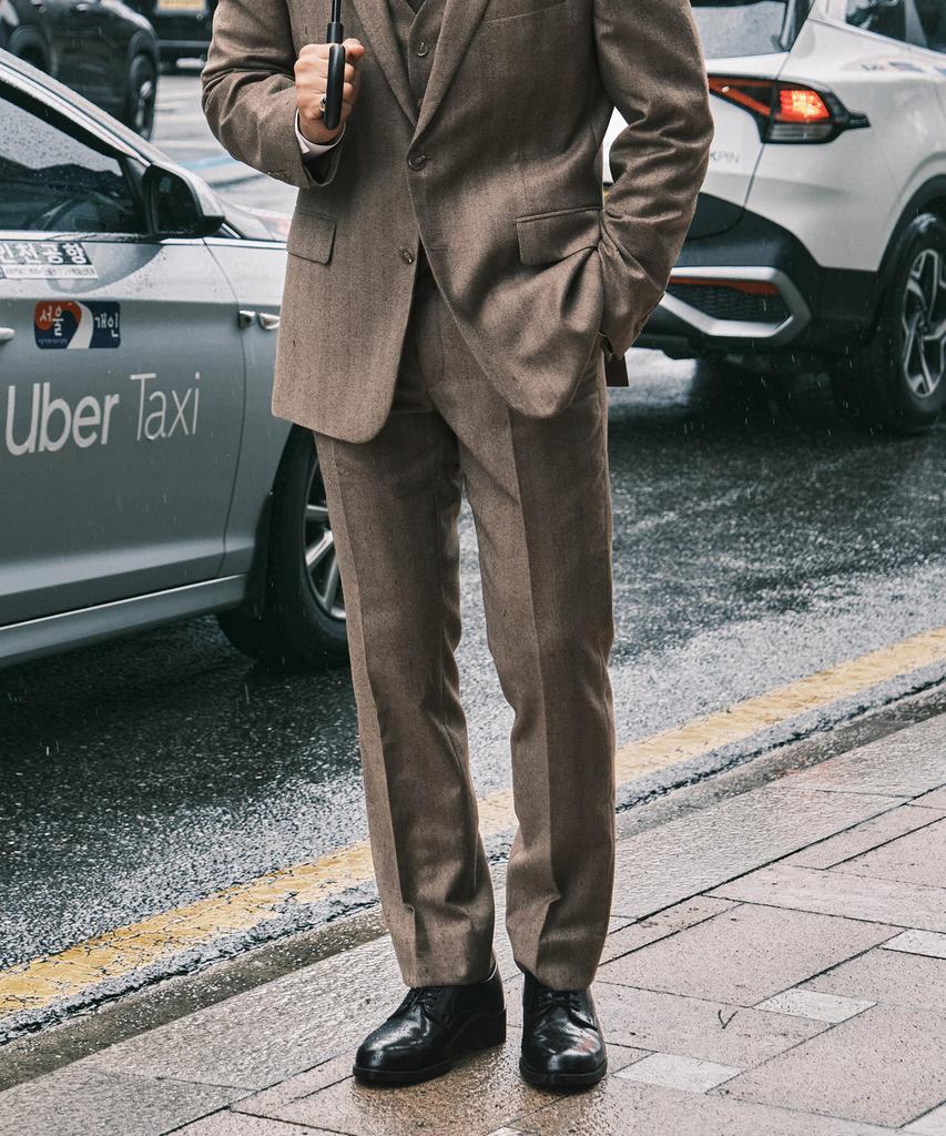 STCO Italy Marlane Herringbone Suit Set_Beige (Classic Fit)_Ssjwd93Set (A Type)