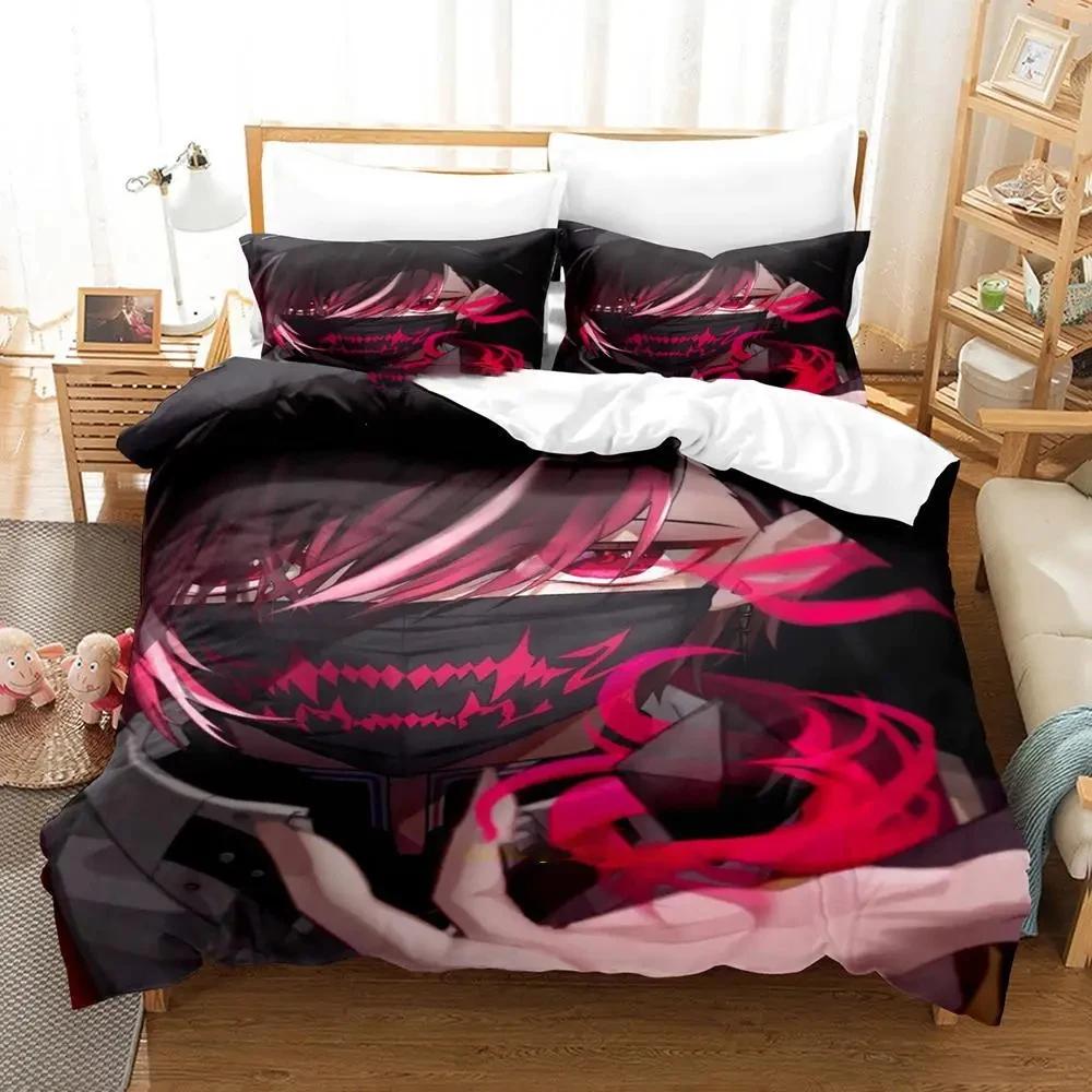 

Ver Vermillion NIJISANJI EN Bedding Set Duvet Cover Bed Set Quilt Cover Pillowcase Comforter King Queen Size Boys Adult EU single(135x200cm)