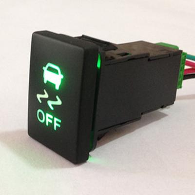 Car Illuminated Button Switch On Off Green LED Replacement for Prado Land Cruiser 12V‑24V