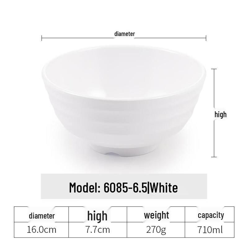 Commercial Melamine Soup Noodle Bowl