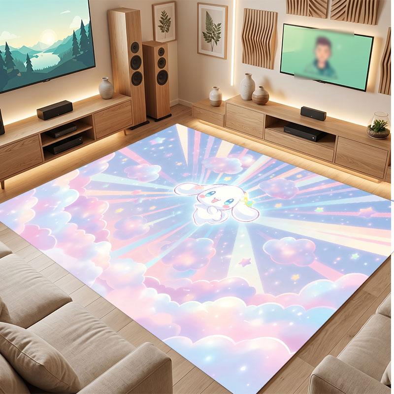 Cinnamoroll Rug Soft Thick Non Slip Floor Carpet for Bedroom Living Room Home Decor