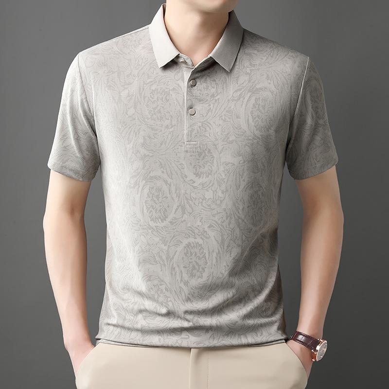 Chemise décontractée à manches courtes pour homme en été, couleur unie, polo, respirante, confortable, polyvalente