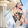 2D Flat - 2D Flat - 1pc 2D Flat, Decorative Flag, Japanese Samurai Cherry Blossom Pattern Hanging Banner, 2D Anime Style Samurai with Sword And Cherry