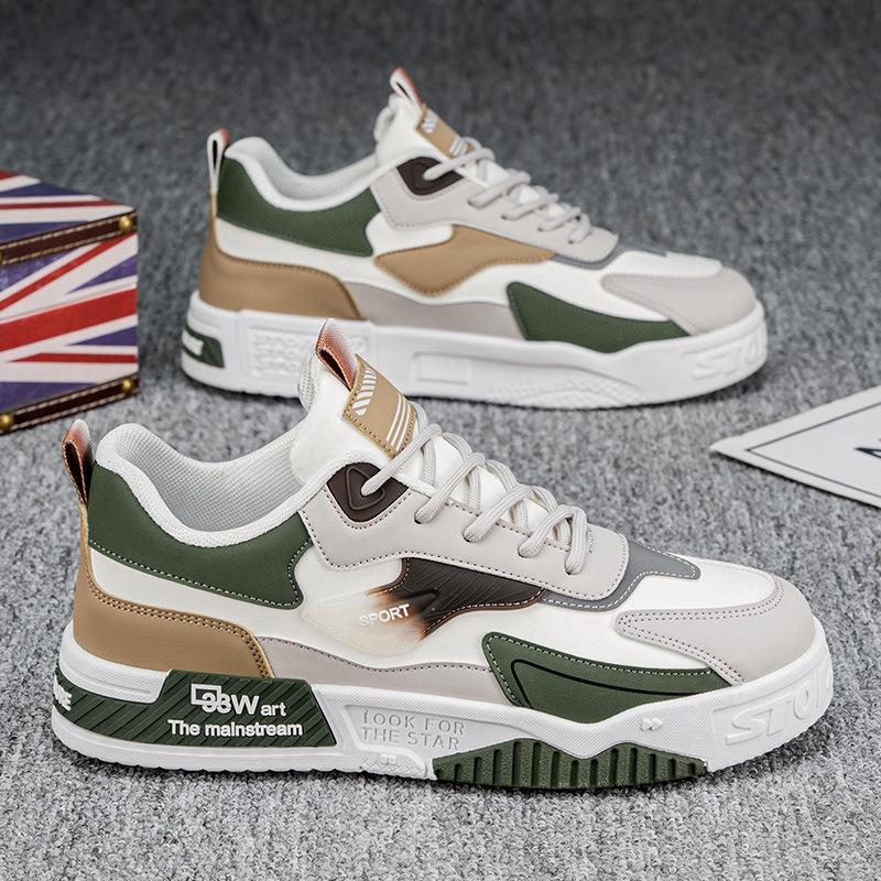 

Мужская повседневная спортивная обувь - Верх из дышащей ткани, Легкая обувь для ходьбы и спорта, Универсальная спортивная обувь 44 белый