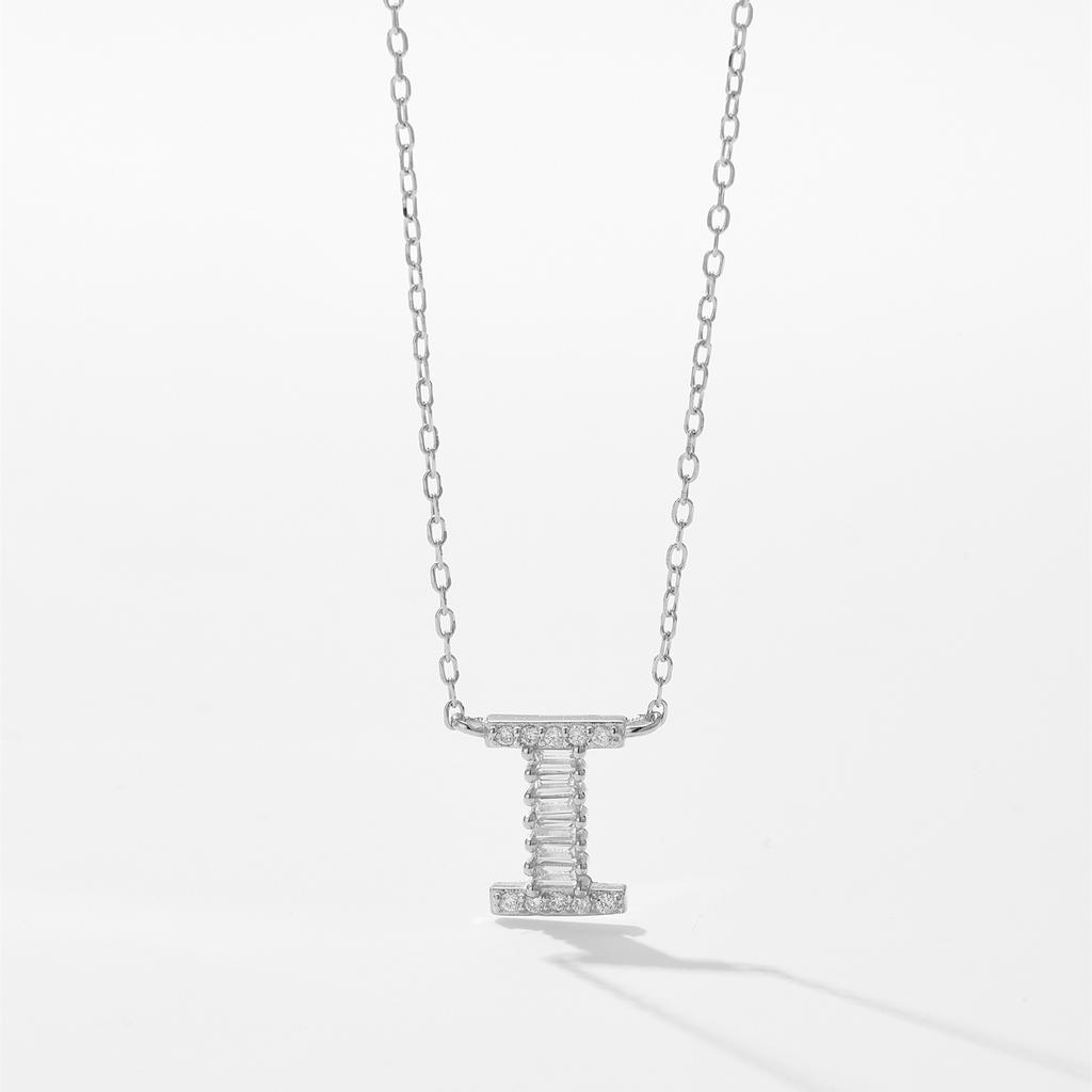 ANDYWEN 925 Sterling Silver Gold Letter Pendant Initial Necklace 2024 Women Fine Fashion Accessories Jewelry