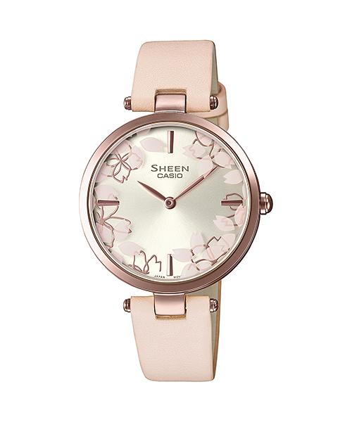 Casio Men s Stainless Steel 50M Water Resistant Analog Quartz Watch SHE-C110CGL-4A красный