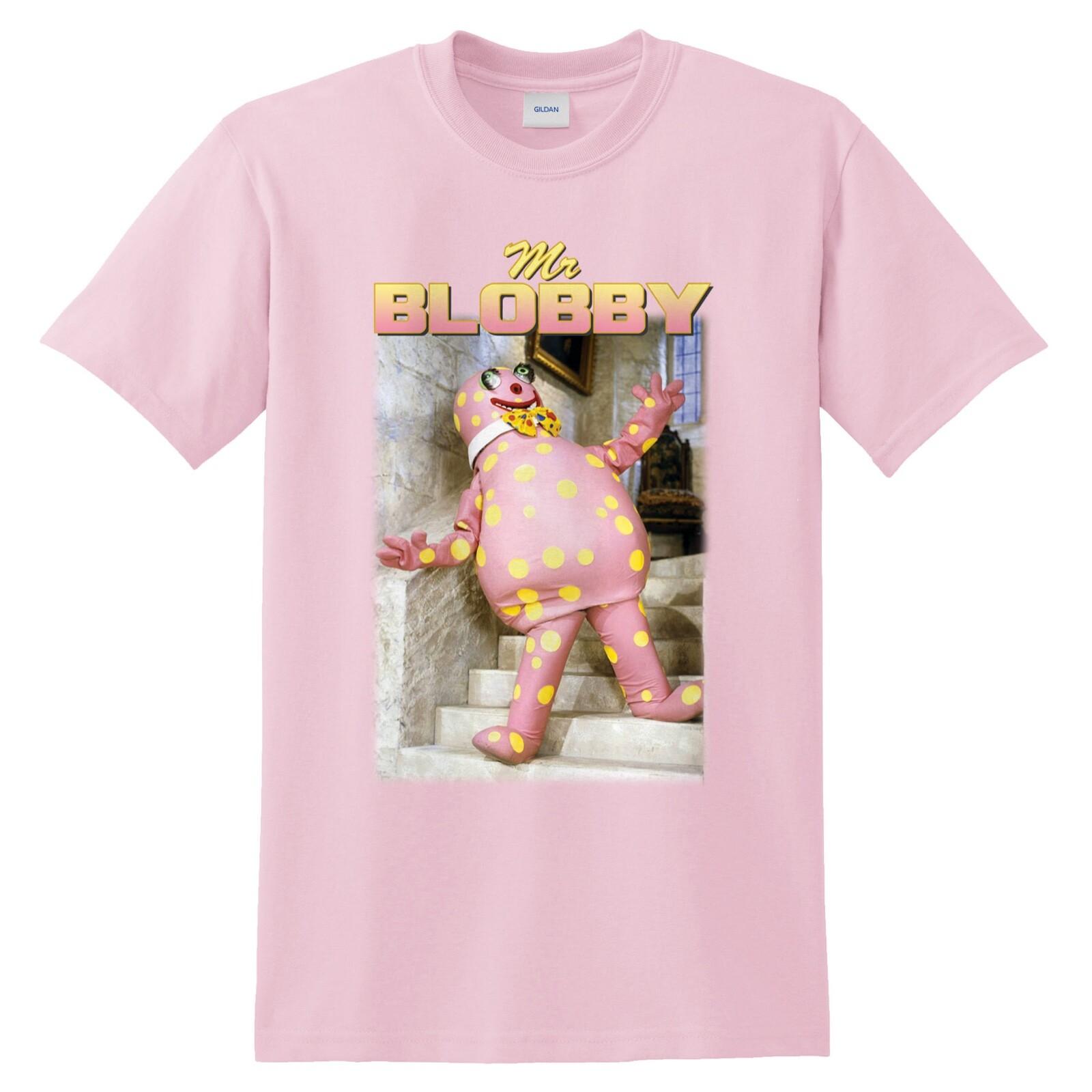 Mr Blobby Homage T-shirt Tee Funny UK Tribute Gift for TV 90s Icon Legend Noel XXXL