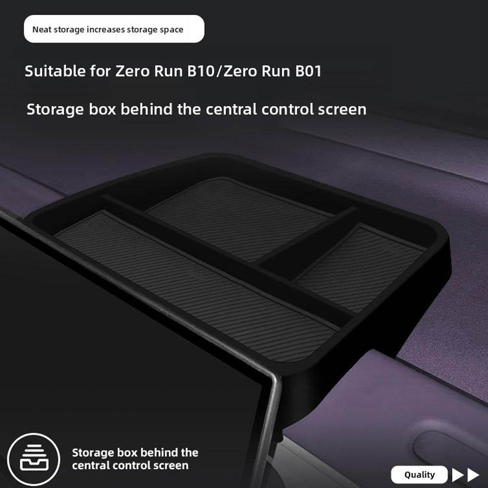For Leapmotor B10 2025 2026 Central Control Screen Abs Accessories Storage Dashboard Tray Box Car Rear Interior Storage A6o3