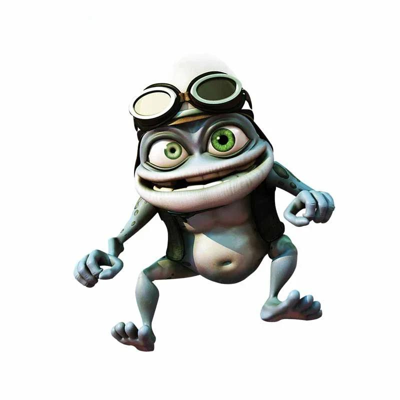 Funny Beautiful Anime Crazy Frog Car Sticker Waterproof Cover Scratch Funny Sticker Window Motorcycle Fine Decal Decor PVC