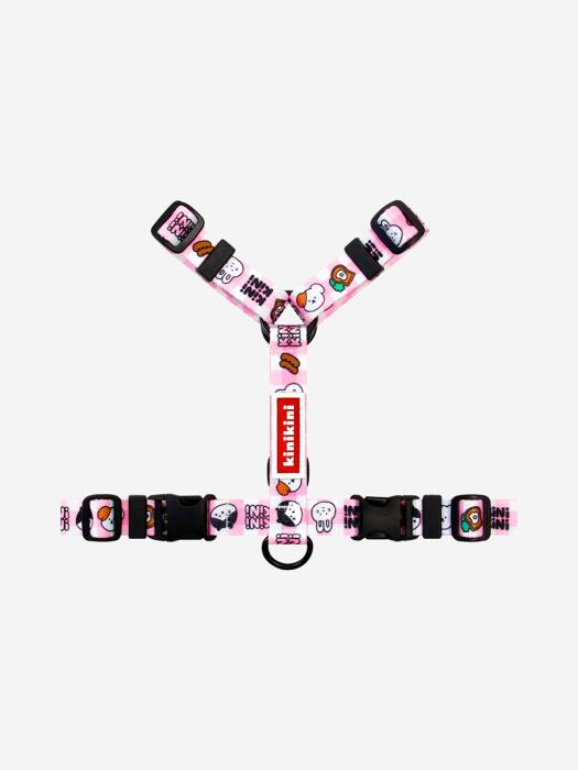 KINIKINI BRUNCH CHECK HARNESS-PINK