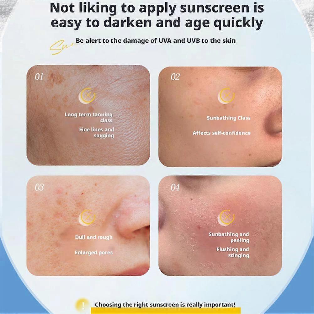 YAQUINUO Sunscreen SPF50+ - Lightweight Waterproof UV Protection