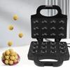 Nut Waffle Bread Machine 12pcs Anti Stick Adjustable Temperature with Safe Handle Electric Walnut Co