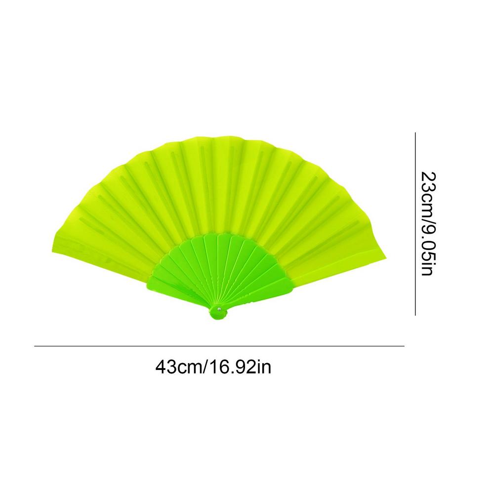 Plastic Bone Dance Fan Tai Chi Fan Yoga Kung Fu Performance Hand Folding Stage Fan Chinese Chinoiserie Wedding Party Decor