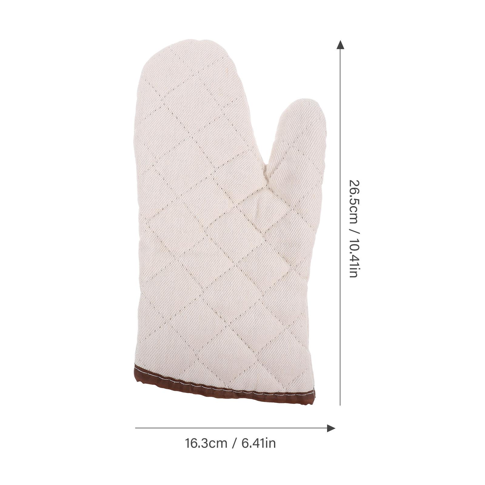 1Pair Heat Resistant Oven Gloves Protective Anti-Scald Non-Slip Kitchen Gloves for Baking Grilling Cooking Oven Glove