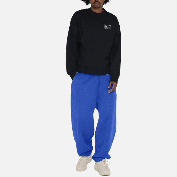 New Nike X Stussy Wash Crew Fleece Asia Sizing DO5311-010