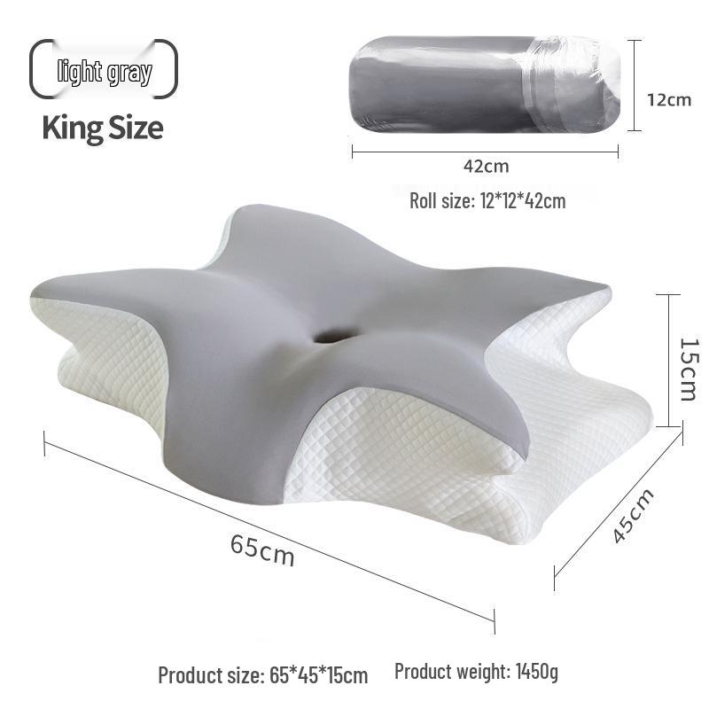 Butterfly Memory Foam Pillow for Neck Support and Deep Sleep