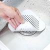 SHEFEITE 4-Pack Hair Catcher Drain Protector, Bathroom Sink Stopper, Gray/White, Anti-Clogging